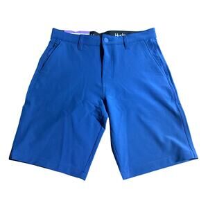 Hurley Mens Blue 4-way Stretch Hybrid Short 30